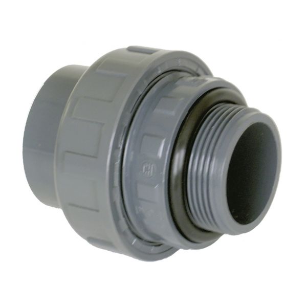 UNION 3 PIECES MALE THREAD WITH O'RING