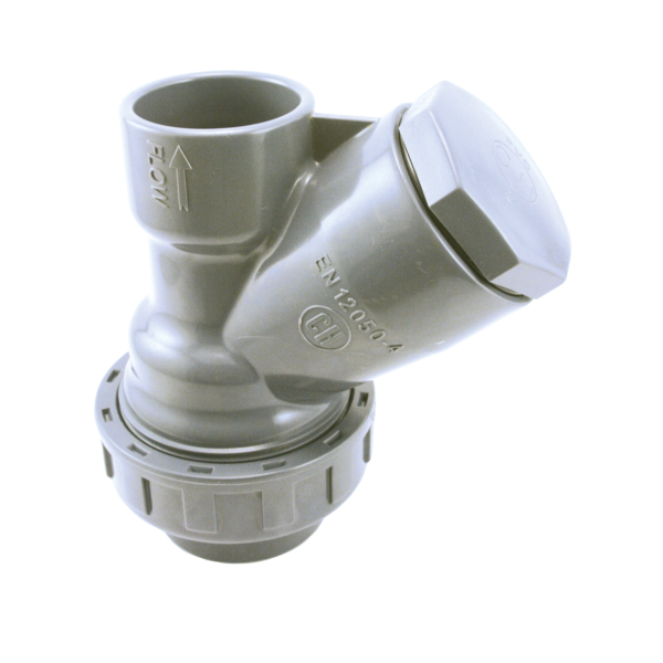 CHECK VALVE "Y" WITH PVC PVC BALL - O RINGS EPDM SOLVENT PVC-U