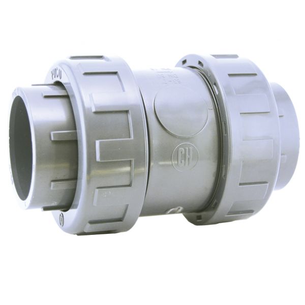 CHECK VALVE DOUBLE UNIÓN PVC BALL VALVE SOLVENT SOCKET FPM